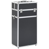 Make-up trolley aluminium zwart