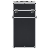 Make-up trolley aluminium zwart