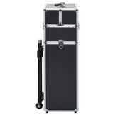 Make-up trolley aluminium zwart