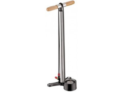 Lezyne Alloy Floor Drive Tall Silver / Hi Gloss