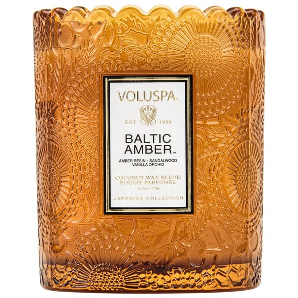 Baltic Amber - Scalloped Edge Candle