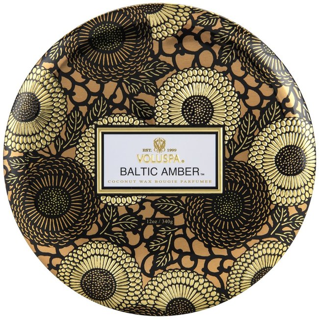 Baltic Amber - 3 Wick Tin Candle