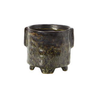 Rudolph Pot Silas groen-grijs (ø8cm h7.5cm)