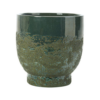 Rudolph Pot Mel vert réactif (ø23cm h23cm)