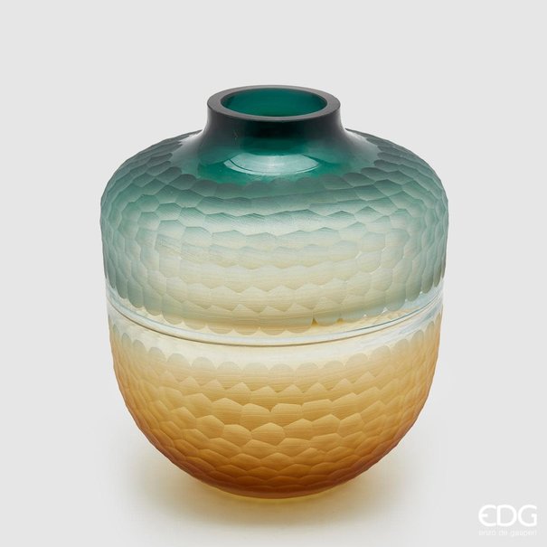 Enzo De Gaspari Glass Vase 'Orcio' (H29cm / ø26cm)