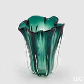 Glass Vase 'Drappo' (H27cm / ø22cm)