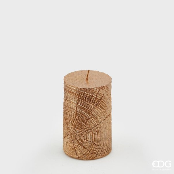 Enzo De Gaspari Candle in Wood Style (H10,5cm / D7cm)