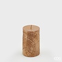 Candle in Wood Style (H10,5cm / D7cm)