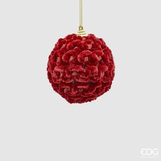 Enzo De Gaspari Fluwelen kerstbal (8 cm)