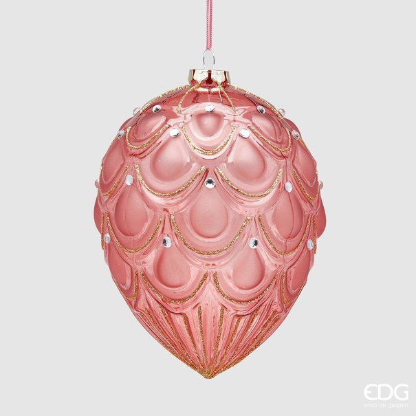 Enzo De Gaspari Decorative Christmas Ornament - Egg Shape (16cm)