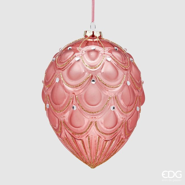 Enzo De Gaspari Decoratief kerstornament - eivorm (16 cm)