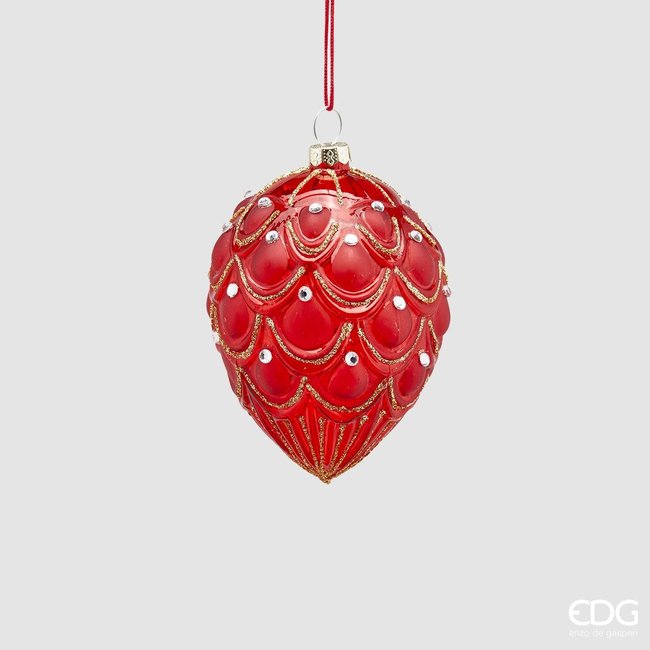 Enzo De Gaspari Decoratief kerstornament - eivorm (11 cm)