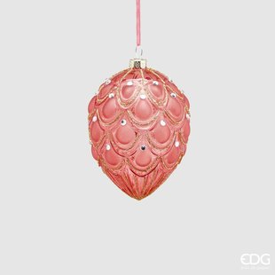 Decoratief kerstornament - eivorm (11 cm)