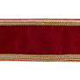 Velvet Ribbon with Trimmed Edges in Burgundy 10cm (Price per Meter)