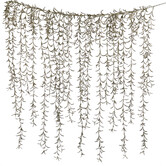 Hanging Willow Leaf Garland in Champagne (91cm)