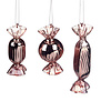 Glass Candy Pink Ornament (10cm)