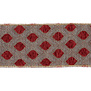 Ruban Métallique Rouge / Or 10cm (Prix au mètre)