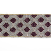 Ruban Métallique Violet / Marron / Or 10cm (Prix au mètre)