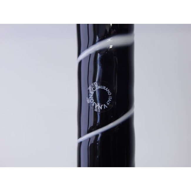 Carlo Nason Black Murano Vase