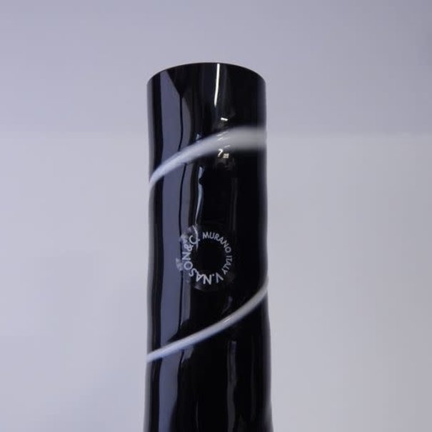 Carlo Nason Black Murano Vase