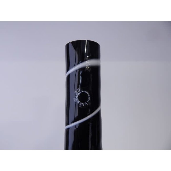 Carlo Nason Black Murano Vase