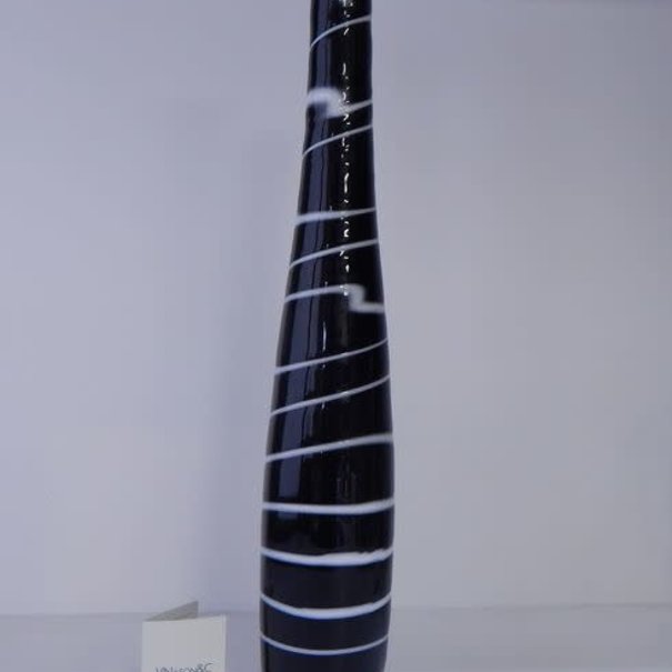 Carlo Nason Vase de Murano noir