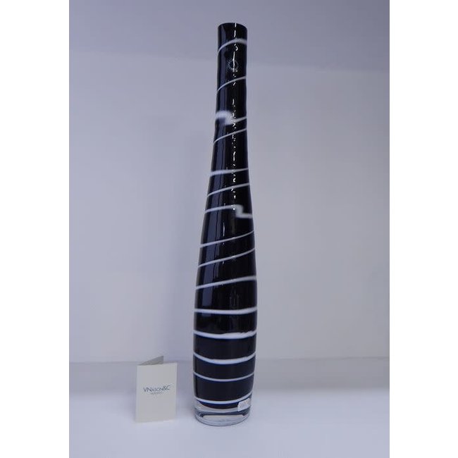 Carlo Nason Black Murano Vase