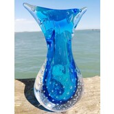 Murano Glass Sculpture Vase