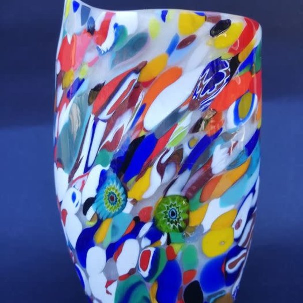 R.C.R. Crystal Murano Passatello Vase