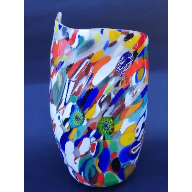 R.C.R. Crystal Murano Passatello Vase