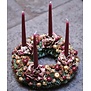 Standing Christmas Wreath w/ Candles ø 32cm (red)