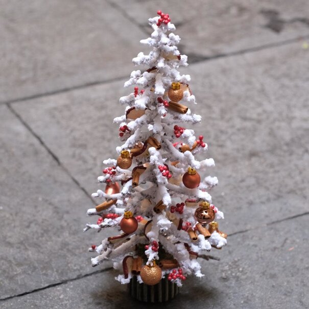 Daniel Ost Miniature Christmas Tree Arrangement Red (+/-40cm high)