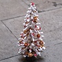 Miniature Christmas Tree Arrangement Red (+/-40cm high)