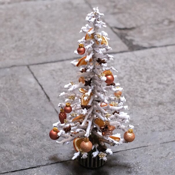 Daniel Ost Miniature Christmas Tree Arrangement Gold (+/-40cm high)