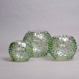 Candle Holder Green - ø10cm - C14