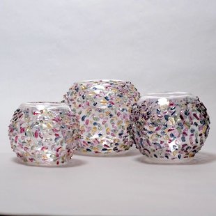 Candle Holder Multicolor - ø10cm - C27