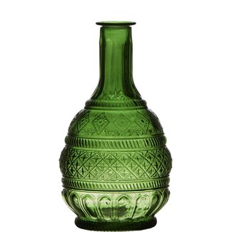 Daniel Ost Bottle Pattern Green H23 D10,5