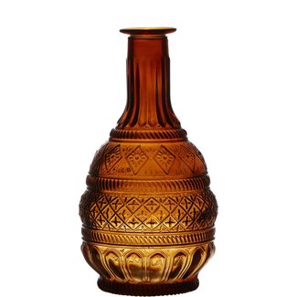 Daniel Ost Bottle Pattern Amber H23 D10,5