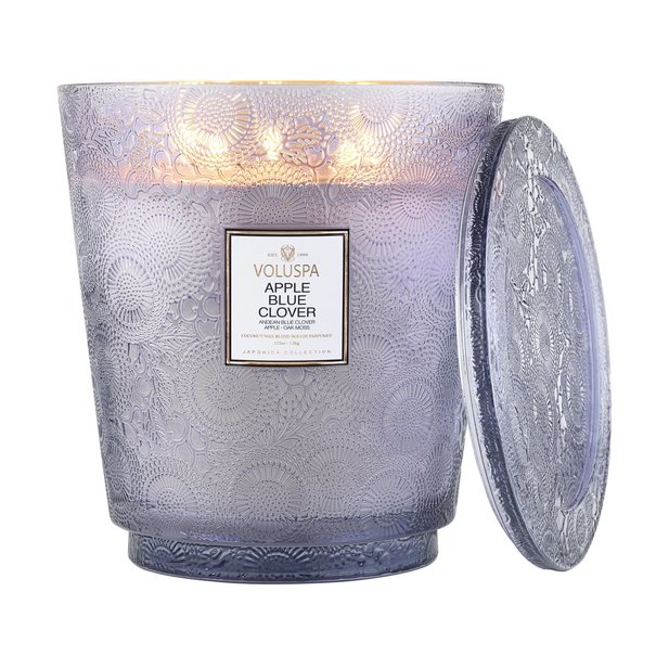 Apple Blue Clover - 5 Wick Hearth Candle