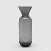 Glass Vase Grey H50 D17