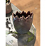 Mobach Vase hand shaped purple H28 B18