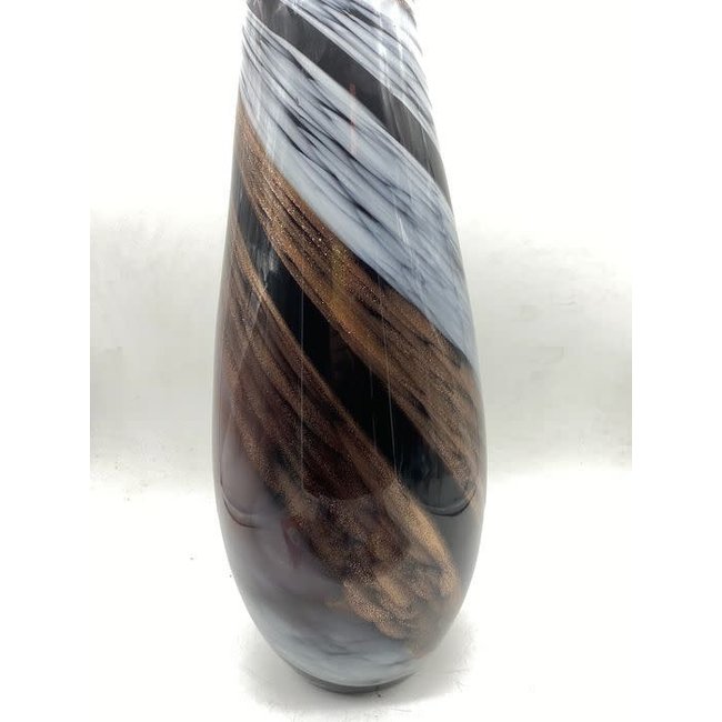 Campanella Livio Glass vase with abstract colors (38cm)