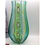 Campanella Livio Glass vase with colourful filigrana and murrine (28cm)