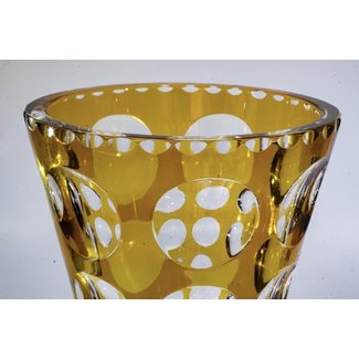 Erich Bulin Hand-cut vase "1000 eyes" (31 cm)