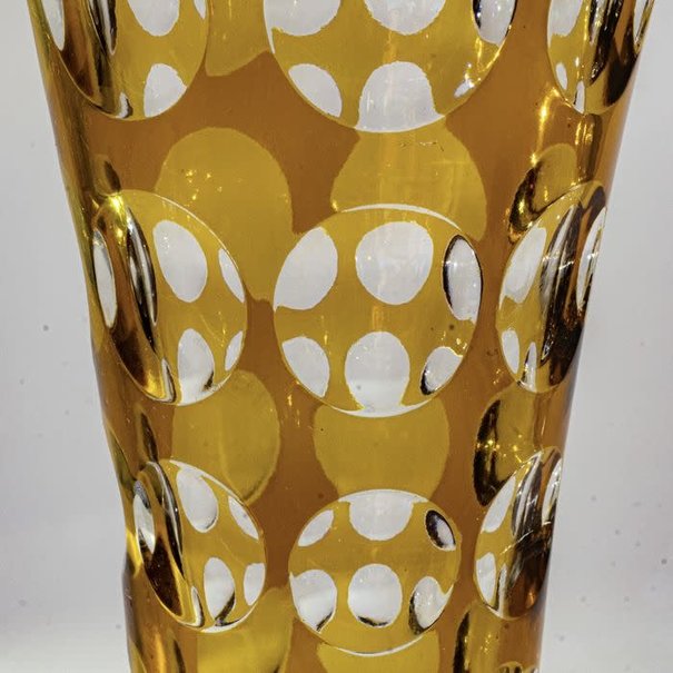 Erich Bulin Hand-cut vase "1000 eyes" (31 cm)