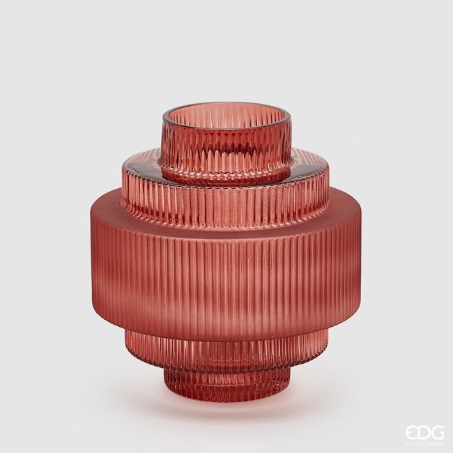 Enzo De Gaspari Special shaped burgundy vase H22 D21,5