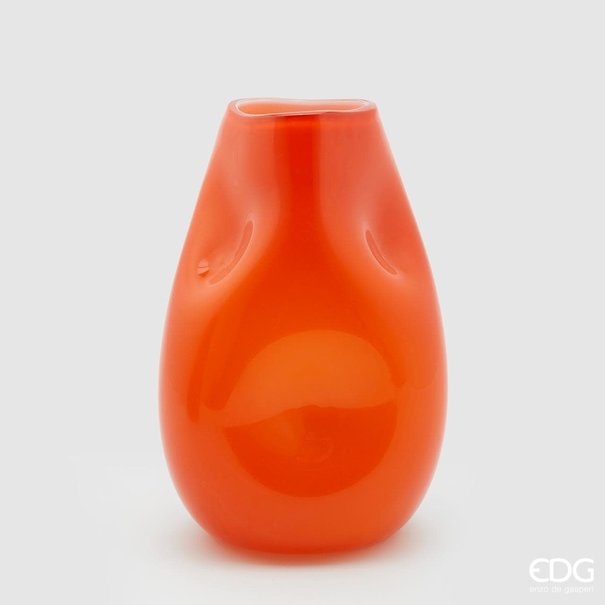 Enzo De Gaspari Vase orange H29 D18/8