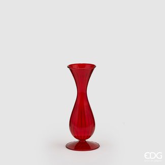 Enzo De Gaspari Vase Striped Red H22 D9