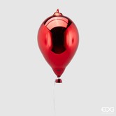 Christmas Ball Balloon H24 D15 Red Glass