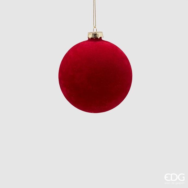 Enzo De Gaspari Christmas Ball D10 Red Velvet